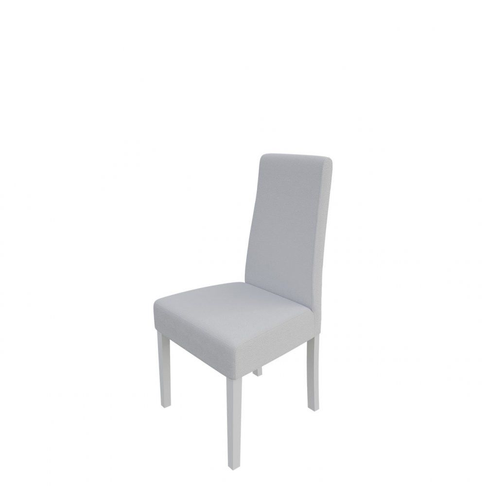 Veneti Čalúnená jedálenská stolička MOVILE 38 - biela / biela ekokoža